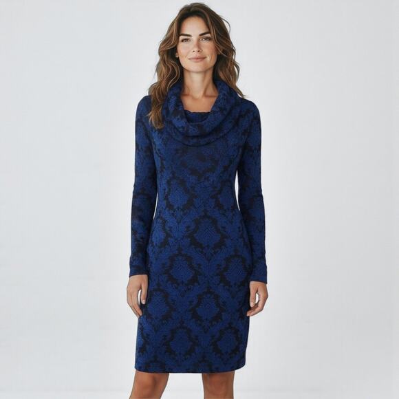 Free People Brocade Damask Cowl Sweater - Picture 1 of 6